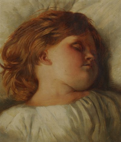 The Sleeping Child - A Granddaughter by William Strutt